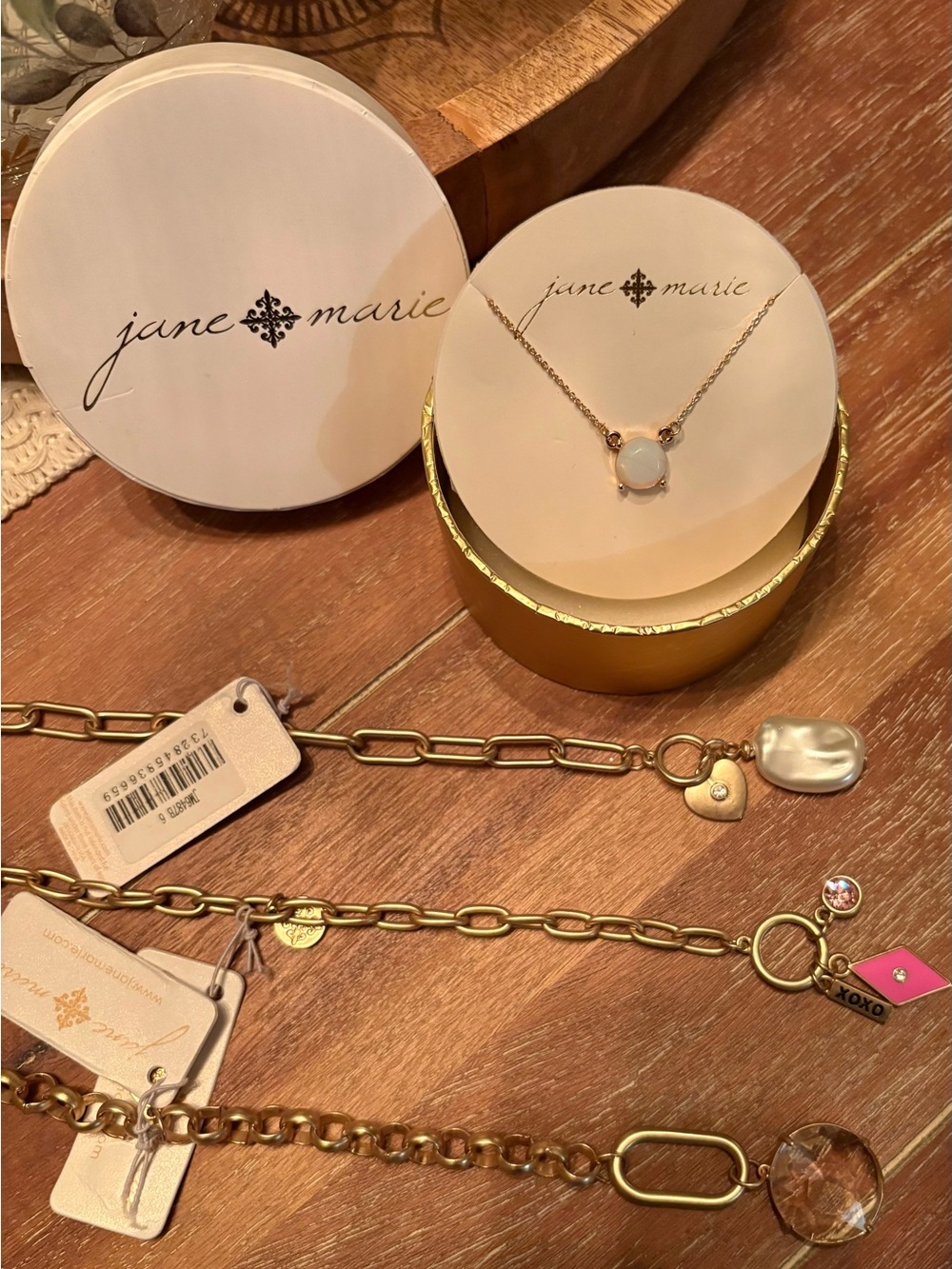 Jane Marie Gold-tone Jewelry Lot-4 pc Set NWT